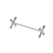 Kitchen Gadget Barbell Shape Chopstick Pillow Stainless Steel Japanese-style Spoon Holder Electroplate Fork Stand Dining Table sidabras