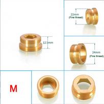 1~10Pcs 20/22/24mm  to 1/2  3/4  Brass Faucet Aerator Adapter Connector Tap Fitting Connector  Male & Female  Fine/Coarse Tooth 1pcs