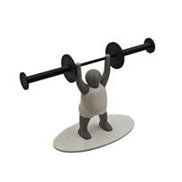 Weightlifter Toilet Roll Holder Barbell Napkin Holder Unique Toilet Paper Holder  Hotel Style 1