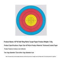 Archery Half-Ring Matte Target Paper