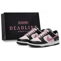 Nike Dunk 'BlackPink Grape Cold Brew Powder Abrasion Resistant Low top Skateboard Shoes Unisex Black Pink DD1503-101(Team578-S-BOX) 37.5
