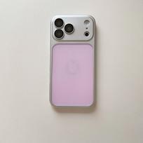 iPhone 17 Pro Max Transformative Case: Large Window, Laser-Cut, Skin-Feel Matte, Apple 16 Protection, 2-in-1 Design 14 Pro rožinė