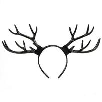 Handmade Antler Horn Headbands Girl Cosplay Headwear Antler Horn Fursuit Masquerades Halloween Cosplay Party juoda