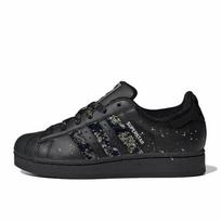 Adidas Originals Superstar 2 Midnight Waltz Abrasion Resistant Low top Skateboard Shoes Unisex Black JI0079(Team598-) 39⅓