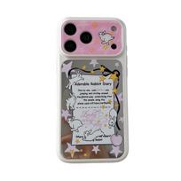 Star Rabbit Apple iPhone 15/17/16 Pro Max Anti-fall Case with Large Mirror Window iPhone 15 Pro Max