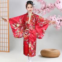 Elegancija Vaikai Tradicinis Japoniškas Kimono Vaikams Japoniško Stiliaus Yukata Chalatas Fejerverkai 140-Style C