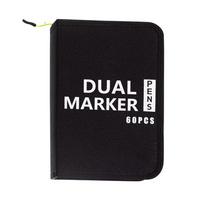 Large Capacity Art Markers Pen Bag 60 Colors Sketching Pencil Bag  Art Markers Brush 60 Holes