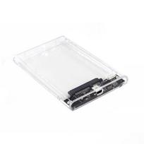 Transparent External Hard Drive 2.5or3.0 Inch HDD SSD Case Micro-b To USB3.1 4TB Drive Housing Compatible UASP SATA III Laptop USB2.0 balta