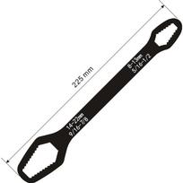 3-17mm8-22mm Universalus Torx Raktas Reguliuojamas Daugiafunkcis Raktas Lenta Dvigubos galvutės Universalus Torx Raktas Remonto Rankiniai Įrankiai Black(L)
