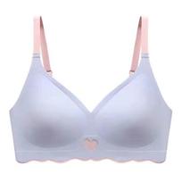 2026 Seamless Soft-Support Wire-Free Underwear for Large Bust - Heart-Stealing and Comfortable Fit L (36/80ABC) šviesiai mėlyna spalva