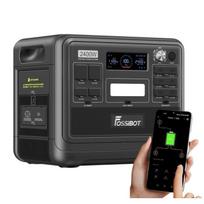 2400W 2048Wh elektrinė stotis, LFP baterijos saulės generatorius, nešiojama elektrinė stotis FOSSIBOT F2400, greitas įkrovimas juoda
