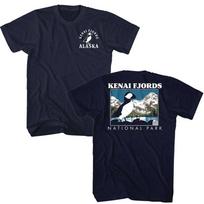 Kenai Fjords Puffin Winter Bird Men's T Shirt 4XL