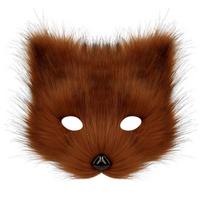 Simulation Fox Mask Plush Simulation Adult Mask Cosplay Halloween Dance Accessories Show Props