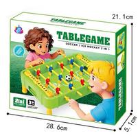 Toys Sports Mini Football Table Board Games 2 in 1 Soccer Ice Hockey Arcade Combo Games Indoor Family Interaction Games Children