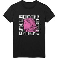 26 Black Kurt Cobain Face Profile Nirvana Licensed T-Shirt Men's- Unisex T-Shirt S įvairiaspalvis