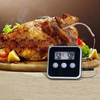 Electronic Thermometer Timer Food Meat Temperature Meter Gauge with Probe Food Meat Temperature Meter Gauge Probe China Mainland