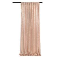 Polyester Sequin Backdrop Curtain Colorful Sequence Backdrop  Christmas Decorations rožinio aukso spalvos