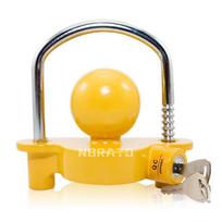 Anti-Theft U-Shaped Yellow Lock for Yacht/RV - Towing Fixture & Traffic Equipment geltona