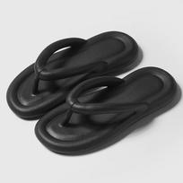 Unisex Breathable Non-Slip Soft Sole Flip-Flops for Home & Beach 42-43 juoda