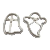 2PCS Ghosts Shapes Halloween Cookie Cutters Set Kitchen Accessories Reusable Cookie Cutters Plastics DIY Cookie Baking Mold