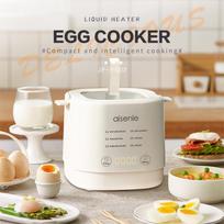 110V Compact Egg Cooker: Auto Power-Off, Steams and Boils, Suitable for Dorms, US/UK/EU Compatible 220V UK Standard balta