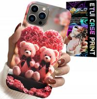 Etui Do Iphone 11 Pro Max - Rodzinka Różanych Misiów Serce + Szkło