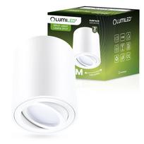 Surface-Mounted Halogen Spot Tube Movable Luminaire Amat-M Gu10 Round White 84Mm