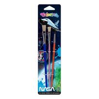 Pędzelki Szkolne 3 Szt. Blister Colorino Nasa
