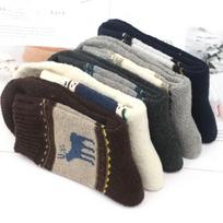 5Pairs Mid-Calf Cotton Socks Men Snow Wool Tube Socks Soft Thicken Socks Winter  Christmas Gifts Style K