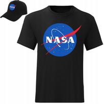 Koszulka Męska Nasa Kosmos Spacex Roz M + Czapka
