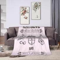 Korean KATSEYE Gnarly Blankets Coral Fleece Plush All Season  Portable Warm Throw Blankets for Bedding Bedroom Plush Thin Quilt 30x40in