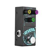 Gitaros efektų pedalas Skaitmeninė Reverb Gitarai 9 skirtingi Reverb Gitaros efekto pedalas Belaidis pritarimas DECAY MIX juoda