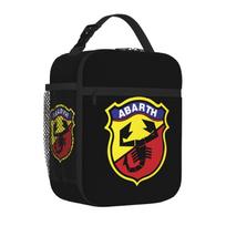 Abarth Cool Print Insulated Lunch Box Reusable Oxford Bento Bag Portable Thermal Lunch Bag for Adults Kids Work School Picnic