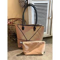 Versatile Diamond-patterned Woven Tote Bag - Large Capacity Commuter Shoulder Bag chaki