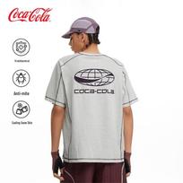 Coca-Cola Unisex 7A Anti-Bacterial Cooling Colorblock Print T-shirt XL