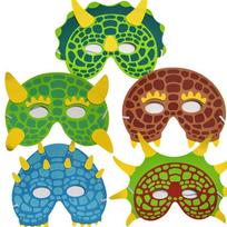 5PCS Funny Kids Mask Role Playing Dino Dinosaur Theme Party Supplies Cosplay Dress Up Juegos De Fiesta Kinder Speelgoed OneSize