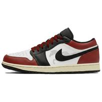 Jordan Air Jordan 1 Lemon Joy Low top Vintage Basketball Shoes Unisex Black Red 553558-040(Team399-) 42