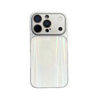 Aurora Laser CD Pattern Phone Case for iPhone 17 Pro Max - Full Coverage & Drop Protection 14 Pro Max