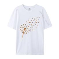 Animal Dog Dandelion Dog Tshirt Simple Style Printed Tshirt Unisex Cotton Tshirt Slim Fit Printed On Casual S