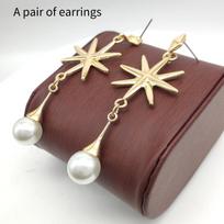 Stylish Pinocone Robin Earrings Trendy Hexagon Geometric Anime Cosplay Earrings