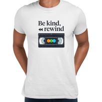 VHS Cassette Retro T Shirt Mens Womens Tees Top Be Kind Rewind Old Video Cassette tape S