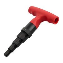 4-in-1 Deburring Internal Chamfer Tool Quick Release Rotary Ratchet Reamer Deburring Chamfer Tool for Metal Rod Bolt Pipe China Mainland
