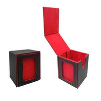 Card Card Carrying Deck Storage Box Commander Organiser Case Trading 3 x 4  Regular toploader Box baseball raudona