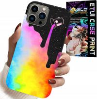 Etui Do Iphone 11 Pro Max - Tęczowe Kolorowe Wzory, Farba + Folia