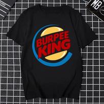 Vyriški marškinėliai Crossfit Treniruotei Burpee Karalius T-shirt Juokinga Gimtadienio Dovana Vaikinui Vyrui Tėčiui Vyrui Vasaros Trumpomis Rankovėmis XXXL
