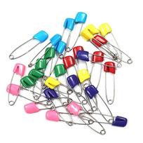 50x Head Safety Pins Locking Hold Clip Baby Dress Cloth Nappy Diaper Craft Pins As Describe blue