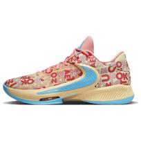Nike Zoom Freak 4 Letter Bros - Coral Unisex Sneakers Pink Pale-Vanilla Blue-Lightning FB9503-200 44