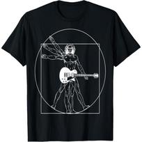 Guitar DaVinci Design T-Shirt S juoda