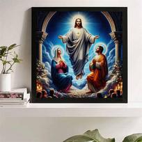 Naujas Atvykimas 5D Pasidaryk Pats Pilnas Apskritimas Deimantinė Tapyba  Religinė  Siuvinėjimas Kryželiu Namų Dekoras Dovana 20x20cm