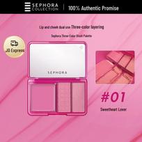 Sephora 3 spalvų kreminė skaistalų paletė 8g